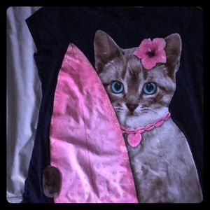 A Cute Surf Cat Graphic Tee 💟